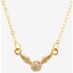 Harry Potter Golden Snitch Bejeweled Necklace