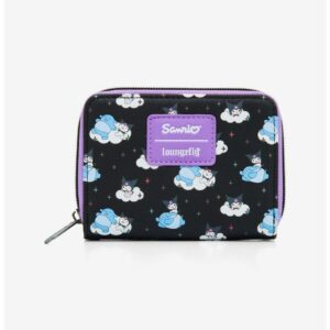 Loungefly Kuromi & Baku Clouds Mini Zipper Wallet